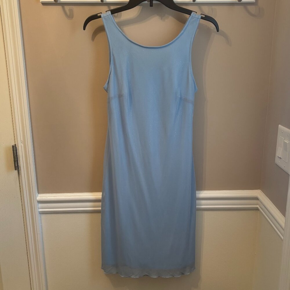 UP FRONT Glitter Dress Size M (Juniors) in color Baby Blue
